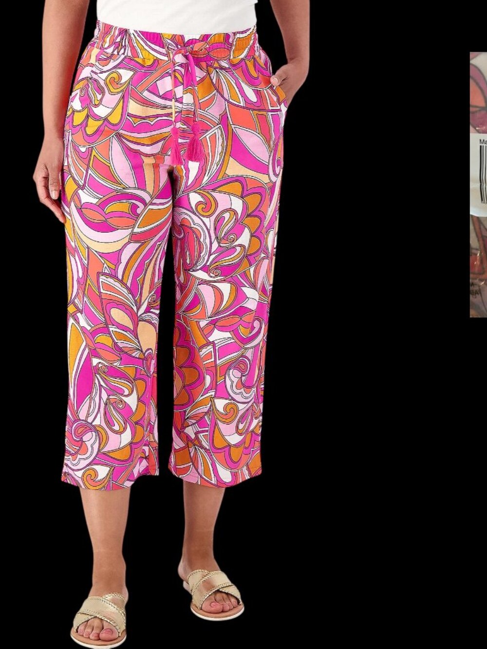 Belle by Susan Graver Capris Pull On Pant